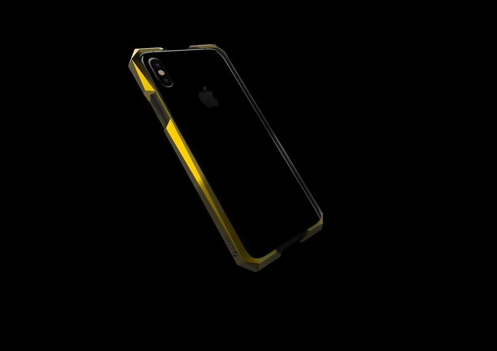 A 24 karat gold version of Gray's titanium iPhone X case can be picked up for a paltry $1,145