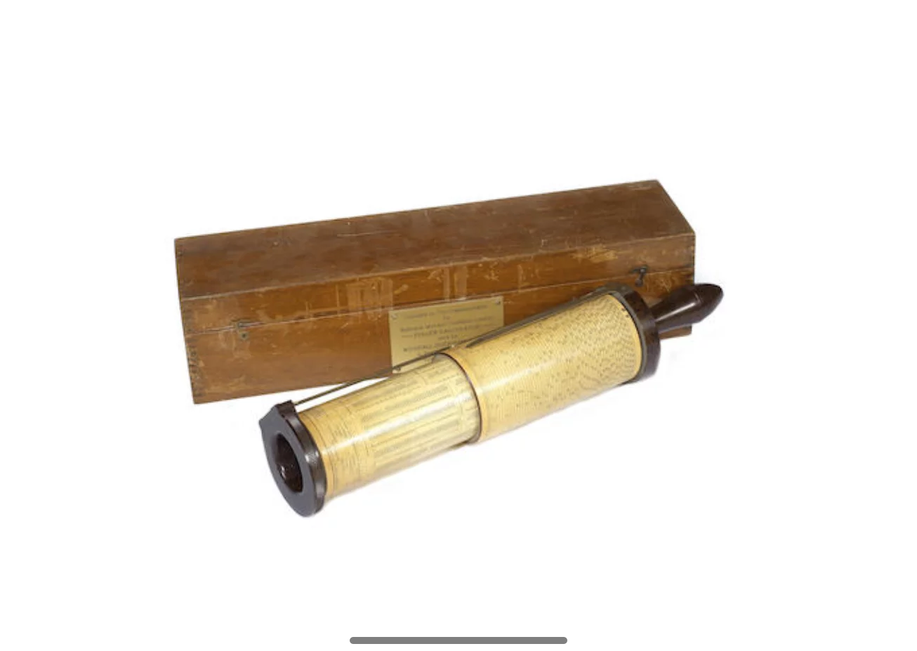 A Stanley Fuller's cylindrical slide rule, English, circa 1940