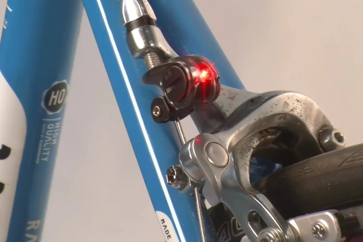 The Sigma Breaklight illuminates when the brake calipers close together