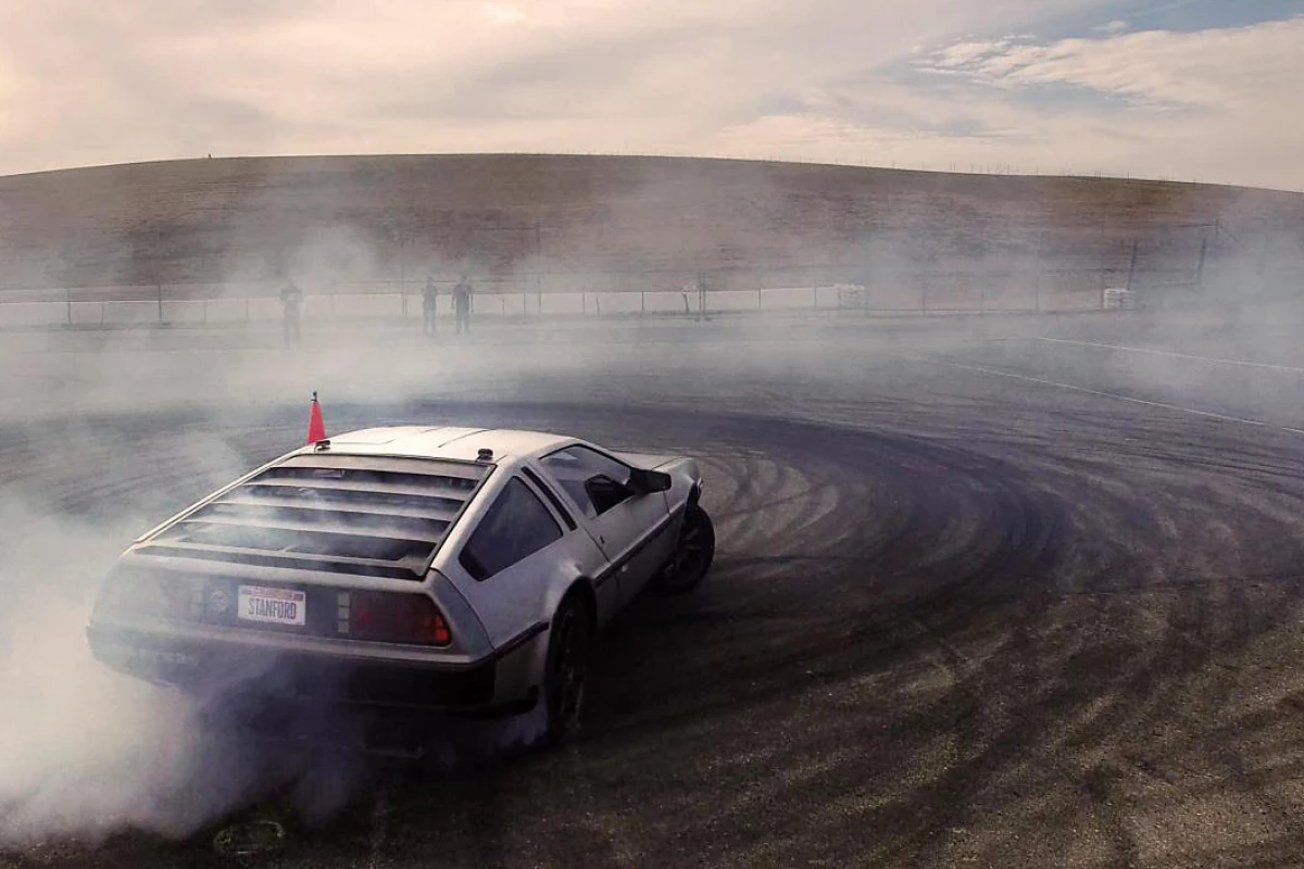 Stanford's self-driving DeLorean in action