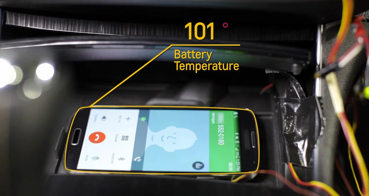 Overheating can cause damage to smartphone batteries