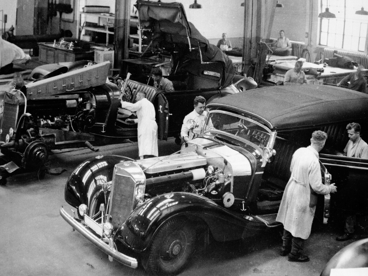The Sindelfingen coachbuilding works circa 1938