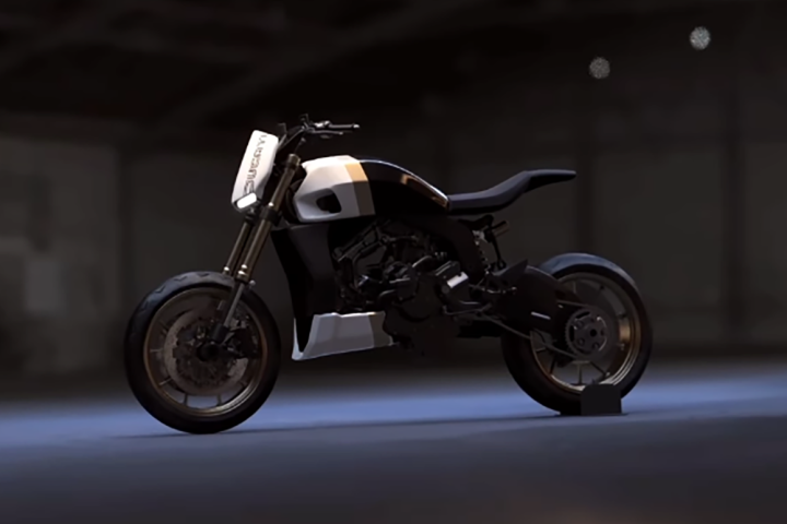 A transforming Ducati that can smoothly morph between road, adventure, and cruiser modes