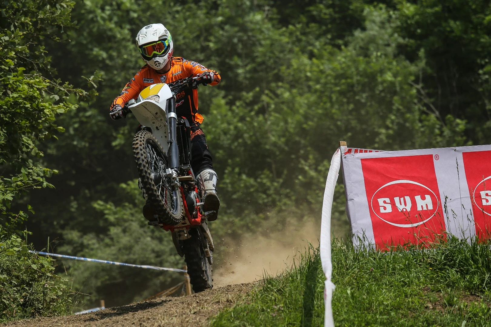Select members of the international Press had the opportunity to test ride the first prototype SWM enduros during the presentation in Bergamo