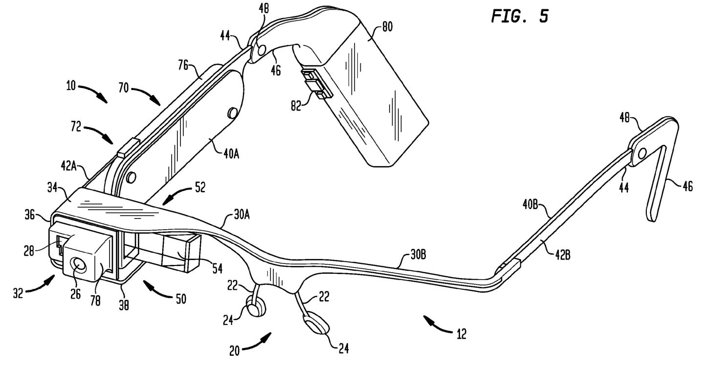 The device's control circuitry is likely to be placed by the right ear