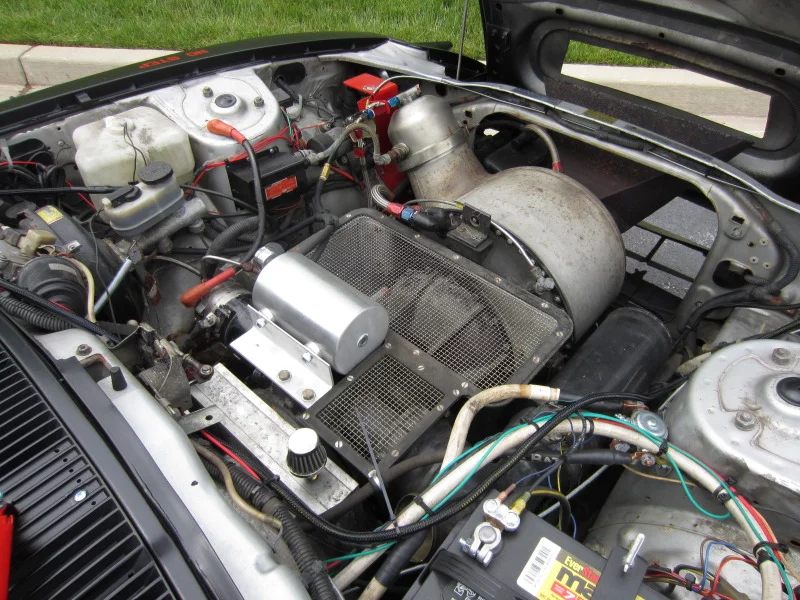 The car's ex-US Air Force Garrett GTP turboshaft engine
