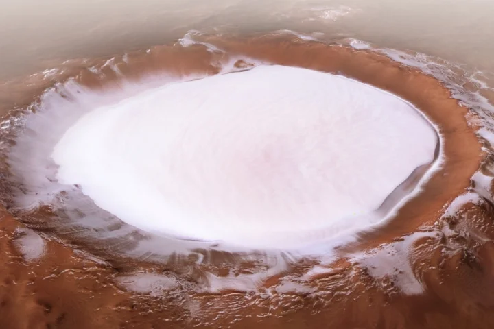 Korolev Crater is named after Soviet rocket pioneer Sergi Korolev