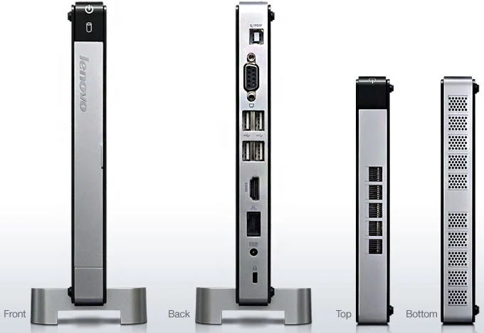 The Lenovo IdeaCentre Q180 is only 22 mm (0.8 in) wide and is billed as world's smallest desktop PC