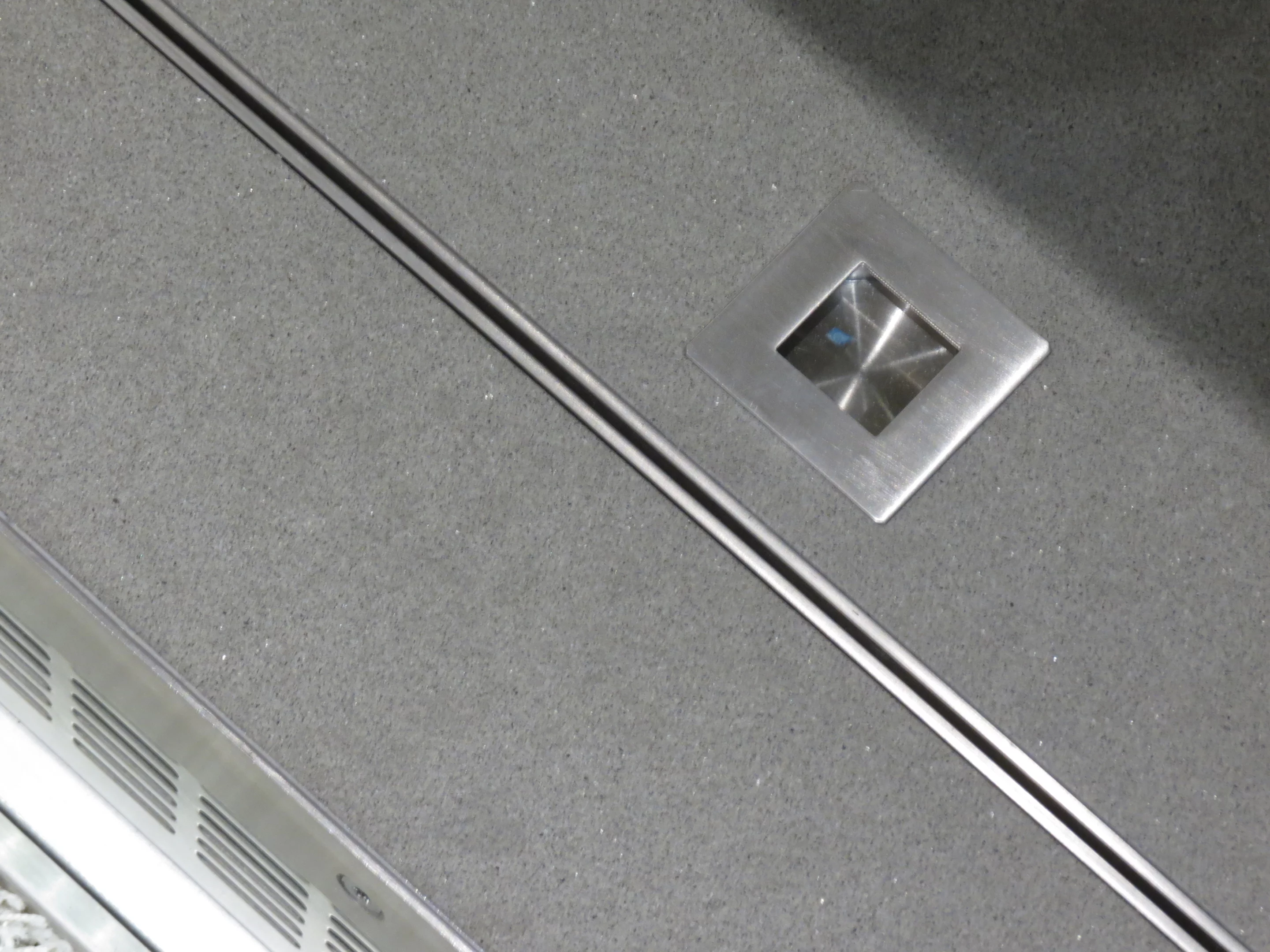 The 7200 has stone surfaces and LED floor lighting