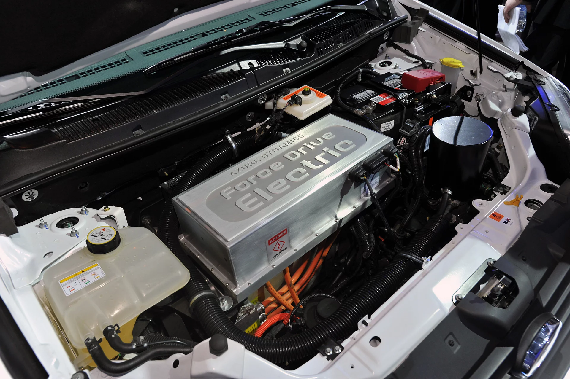 Under the hood of the Transit Connect Electric van