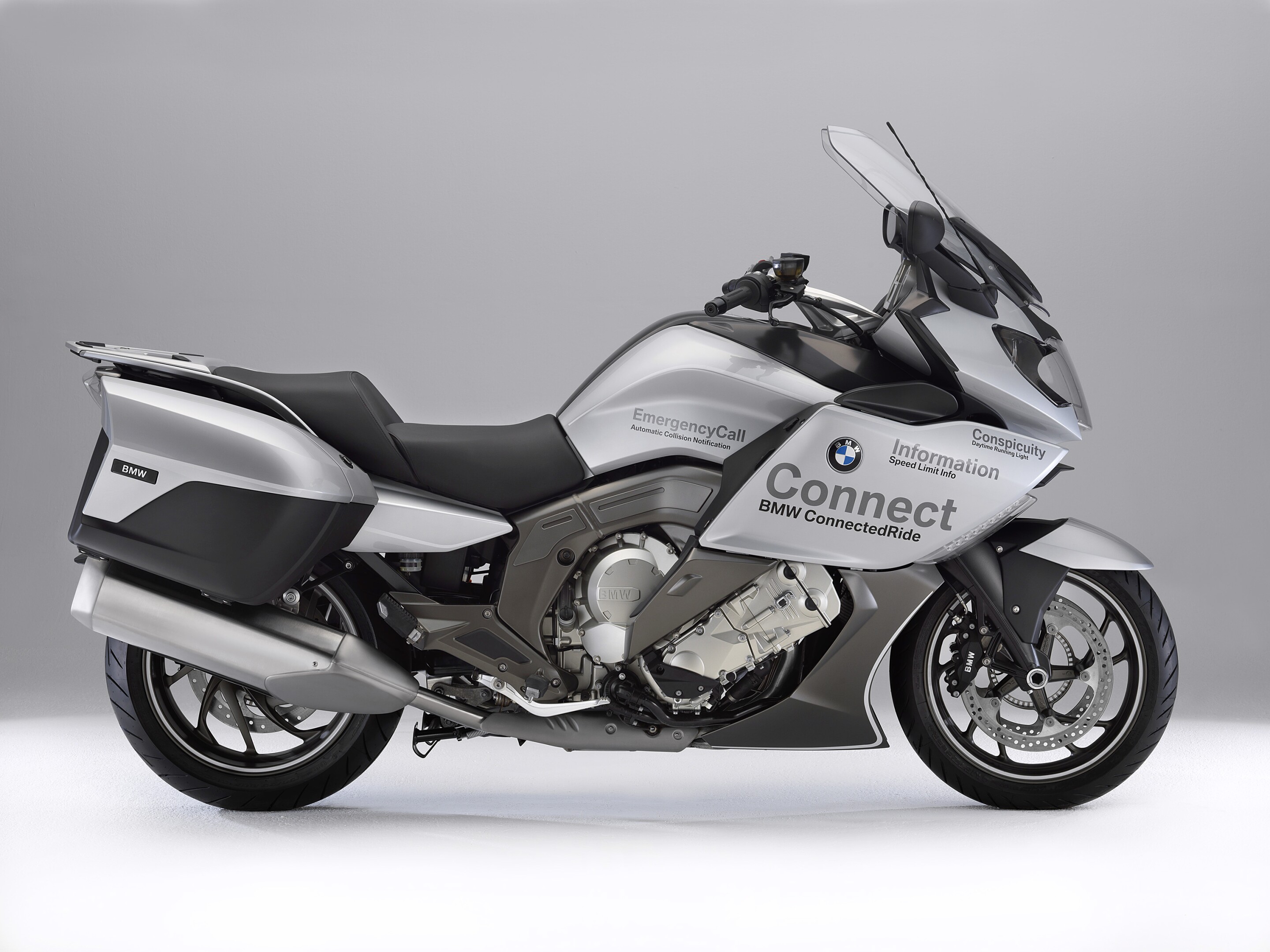 Infographic of advanced motorcycle safety technologies