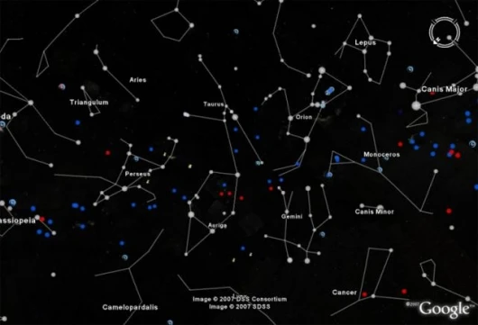 Explore the constellations of the night skyPhoto: NASA, ESA, Digitized Sky Survey Consortium, and the STScI-Google Partnership