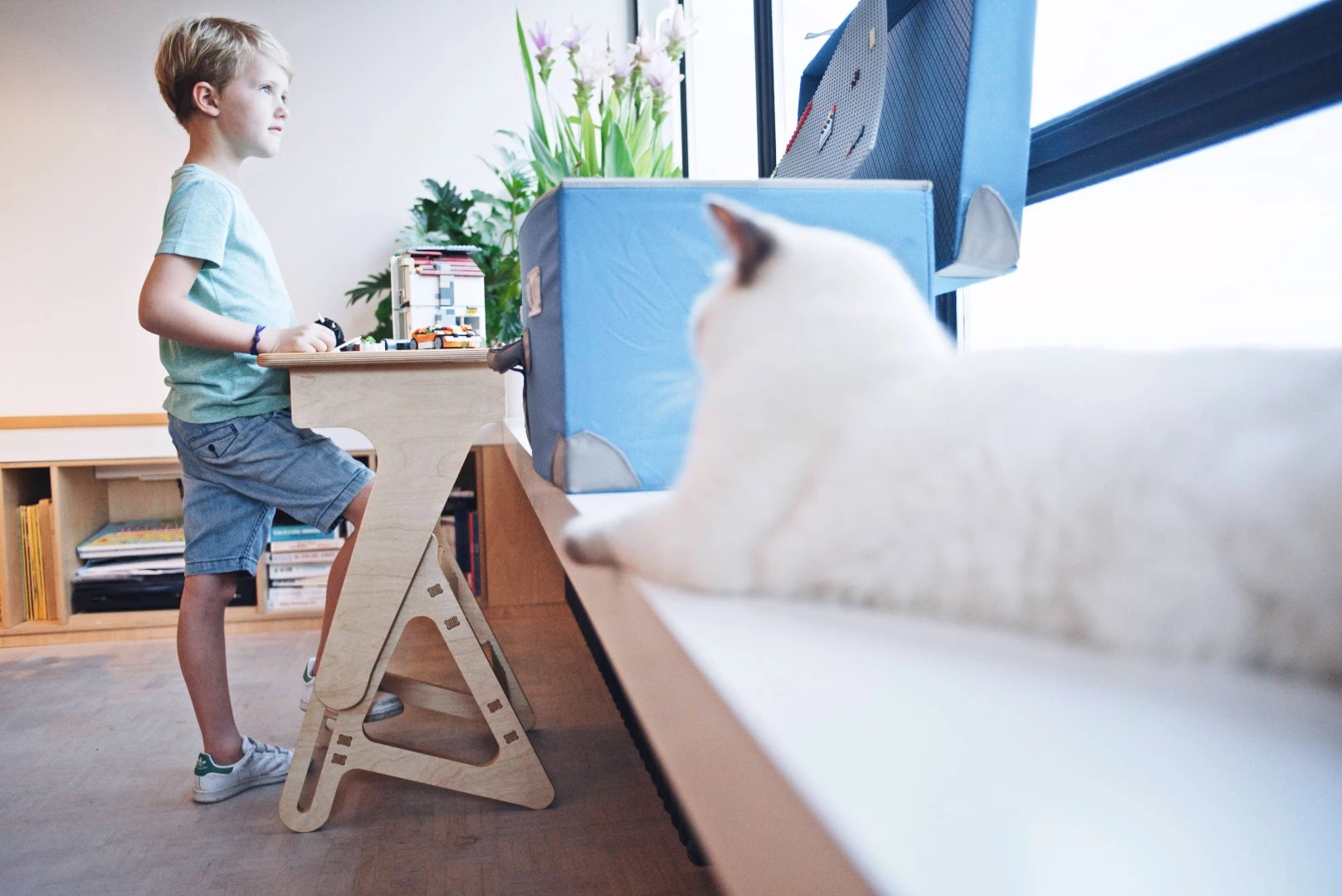If you or your little one outgrows the desk, inventors Jaswig promise to take it back for recycling