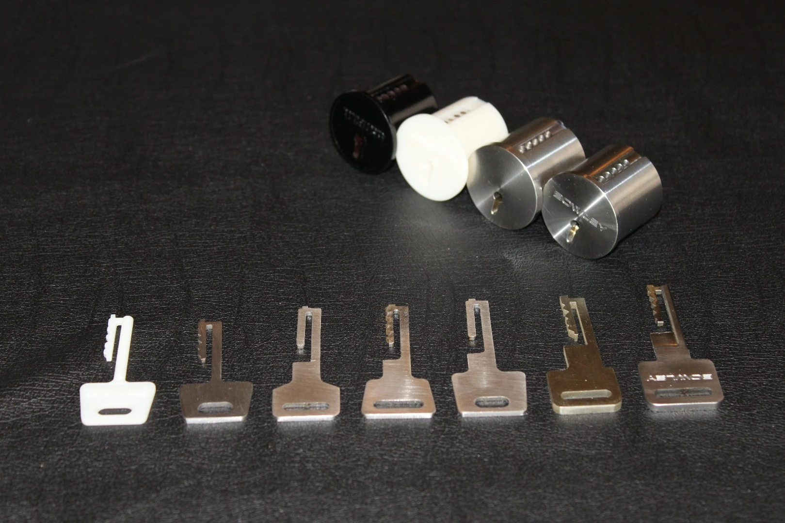 A collection of Bowley Lock prototypes