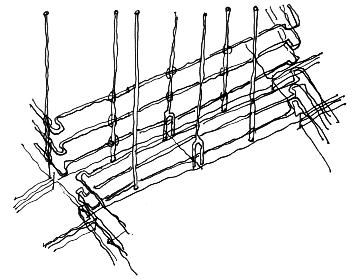 Castro Leal Library design sketch