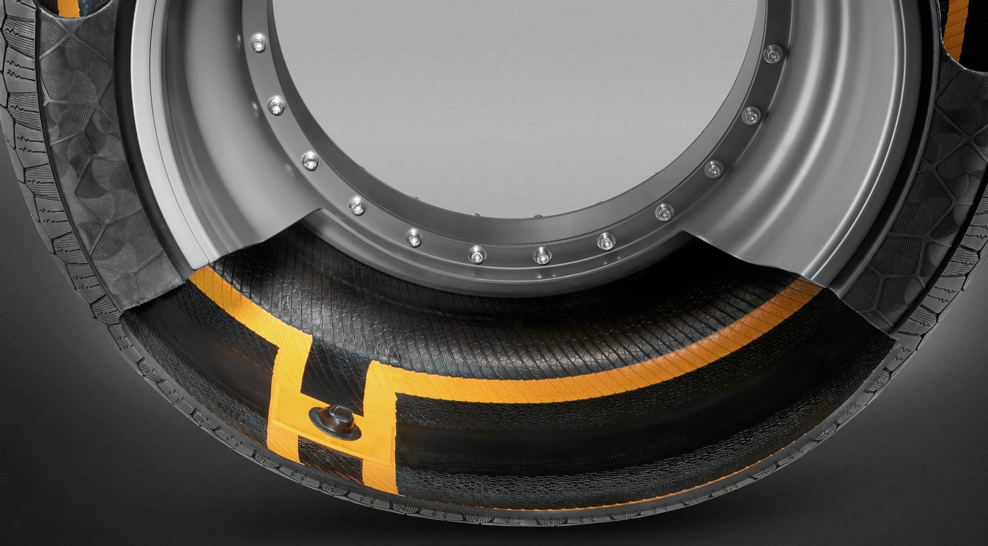 With ContiSense, sensors embedded within the tire continually measure tread depth and temperature and transmit that data to a receiver in the car or via Bluetooth to a smartphone