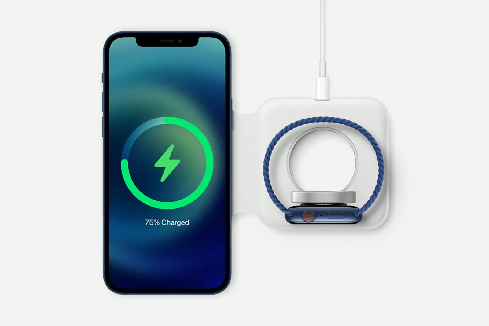 Apple has introduced a new MagSafe wireless charging connection, and a new dual charging mat