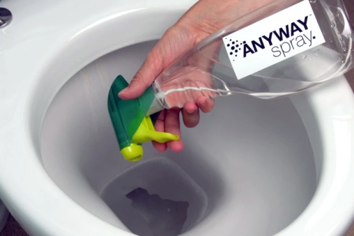 The ANYWAY Spray allows spray bottles to be used at any angle