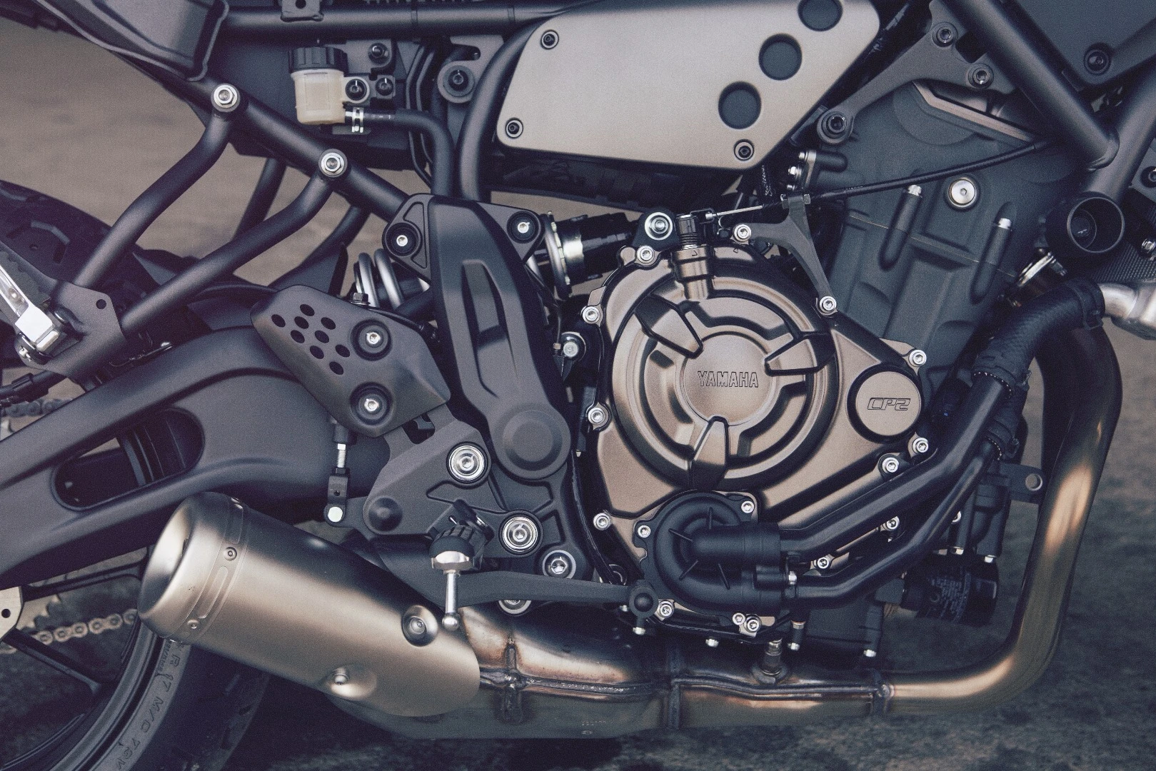 The engine on the Yamaha XSR700 comes from the MT-07 (FZ-07) completely unchanged