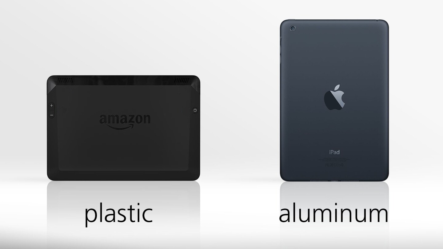 It's plastic vs. aluminum