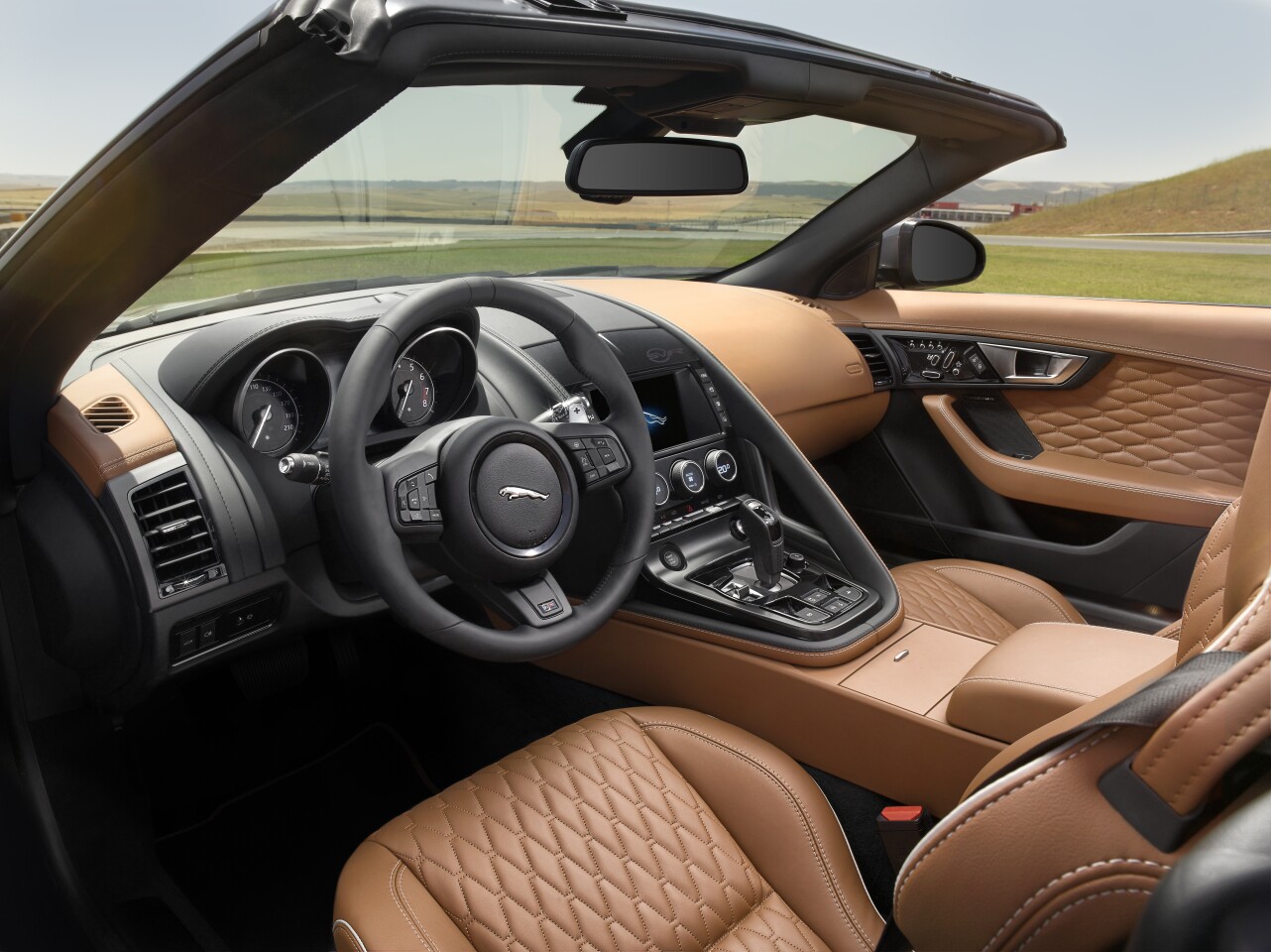 The Jaguar F-Type SVR convertible interior