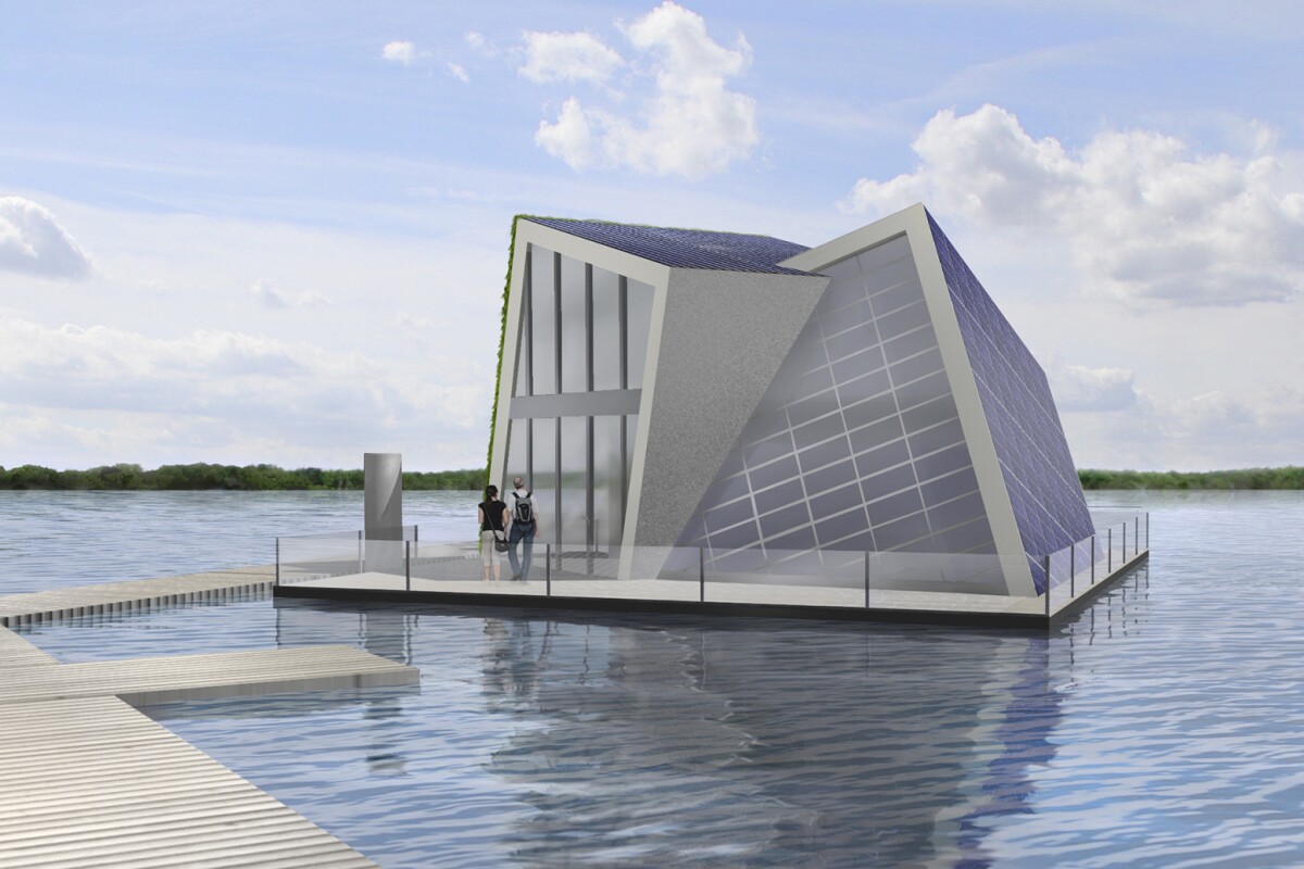 Selfsufficient floating home to create its own water and energy