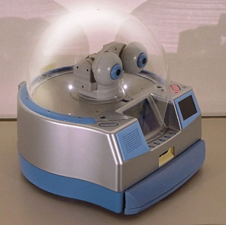 Fujitsu's MARON-1 Home Robot acts in several capacities - as a security guard and as a home helper which can be controlled by a mobile phone.