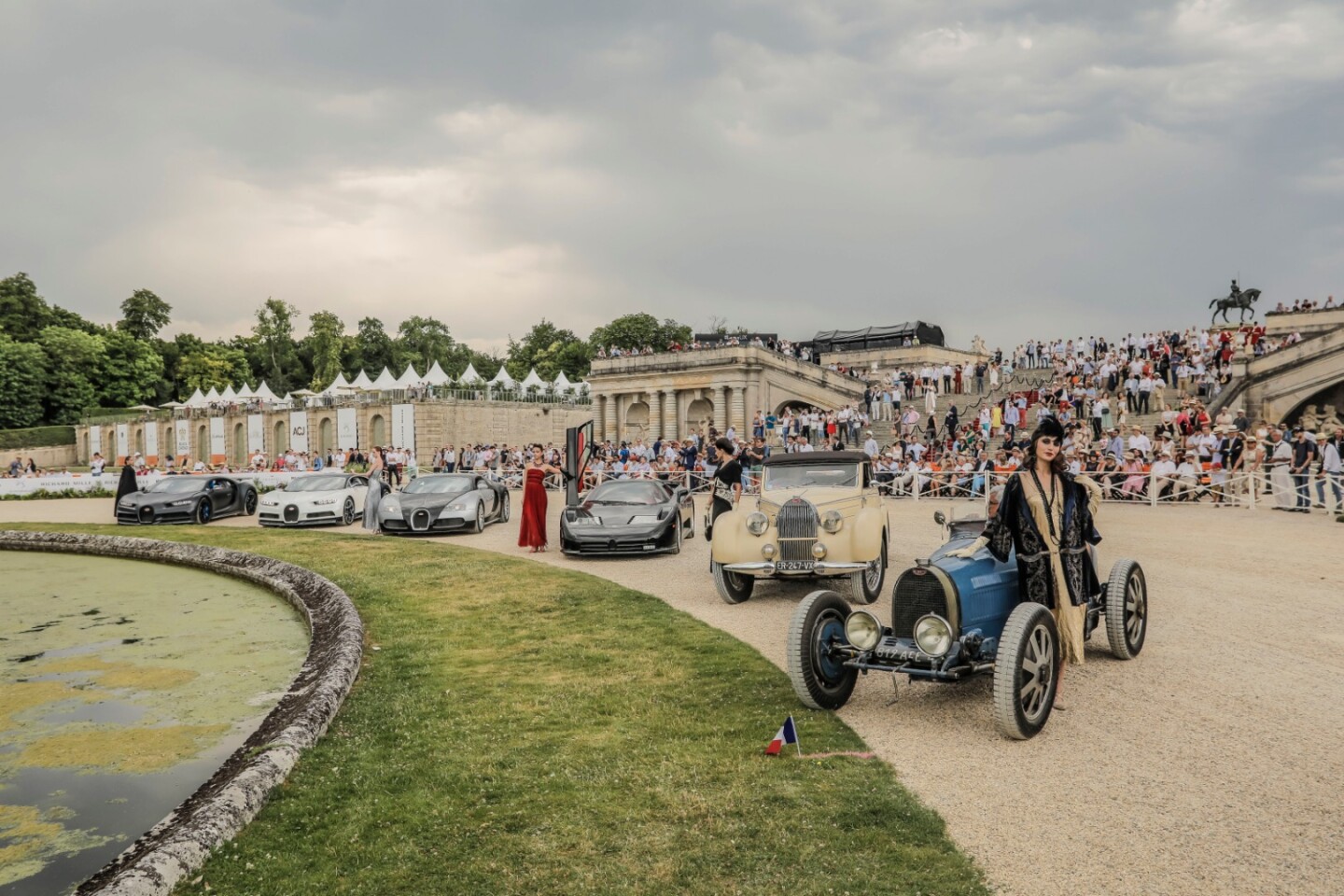 One of the many birthdays celebrated at the event was 110 years of the Bugatti marque