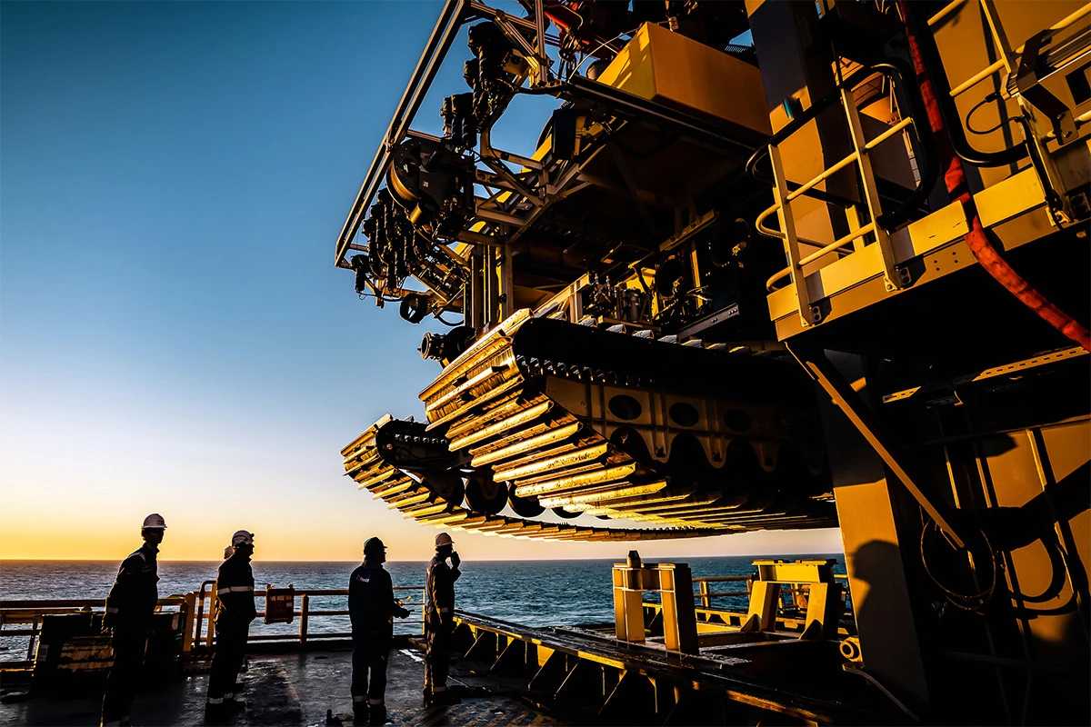 The Metals Company has been looking into ways to extract polymetallic nodules from the sea floor since 2011 using collector vehicles like this one – and it may soon get its way