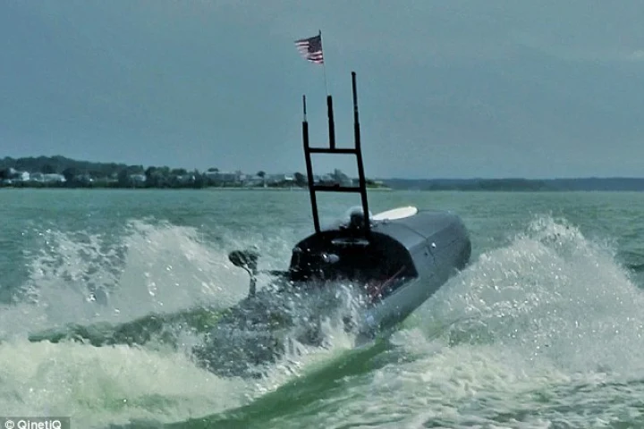 "Blackfish" is a remote controlled US military jet-ski, that can see under water (Image: QinetiQ North America)