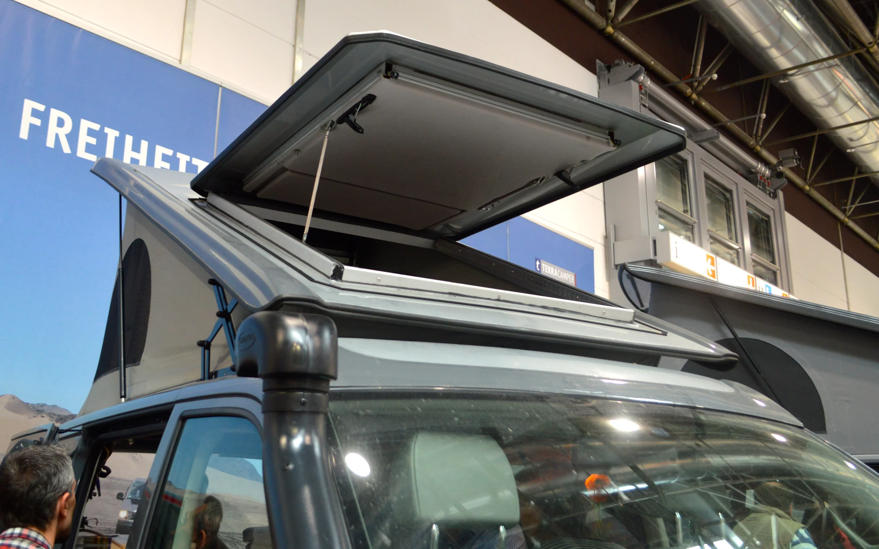 The Terock comes with several roof options including the pop-up that was on display in Dusseldorf