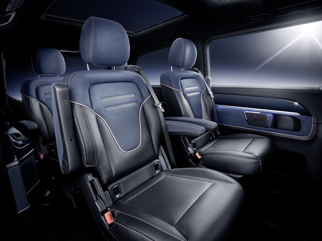 The Mercedes-Benz Concept EQV has its batteries under the floor, allowing for maximum interior space for passengers and cargo
