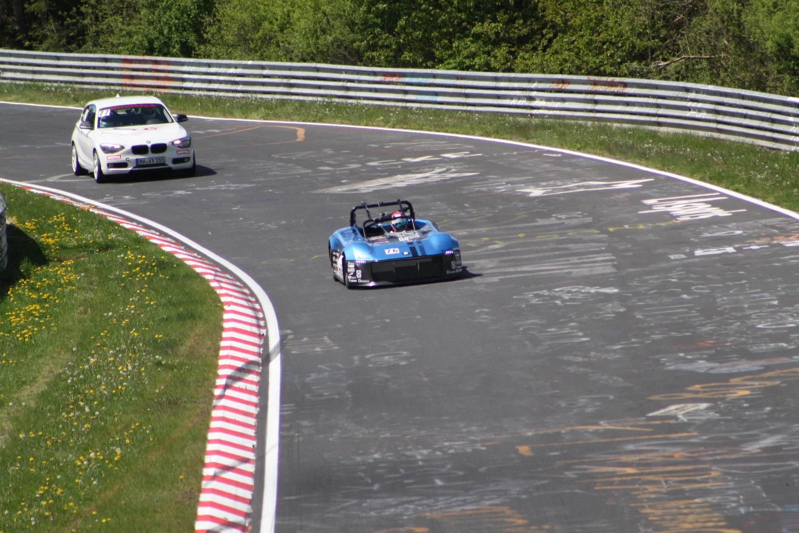The Forze VI on the track