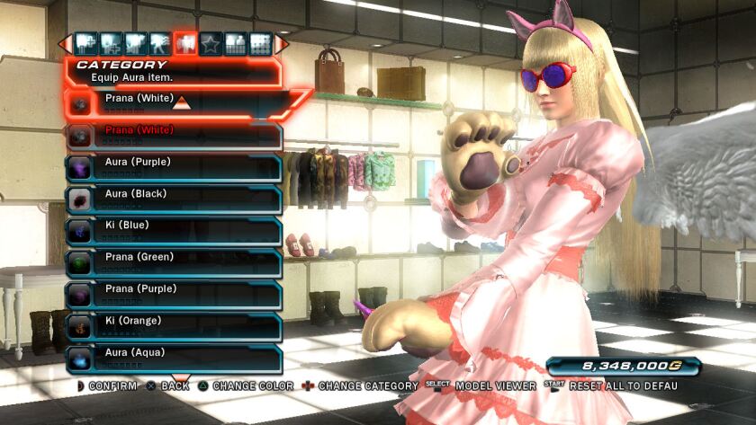 Customize your fighter for that unique look