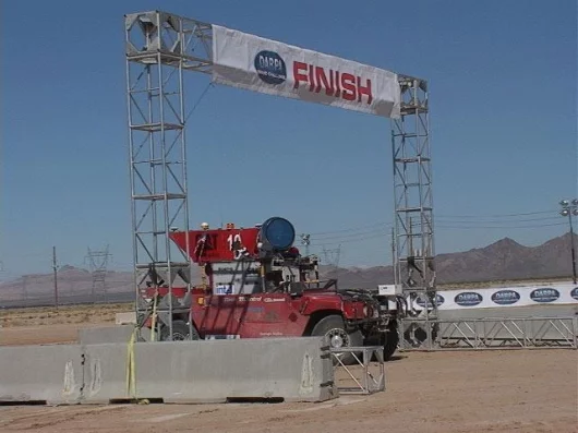 Sandstorm at the finish