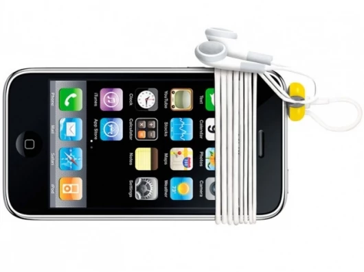 BudTrap works by sliding onto a universal earbud jack, allowing users to quickly and intuitively wrap their earbud cords around their music device or phone