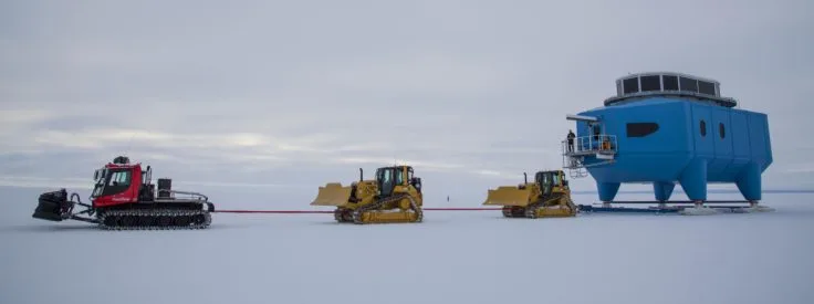 Hauling one of the modules