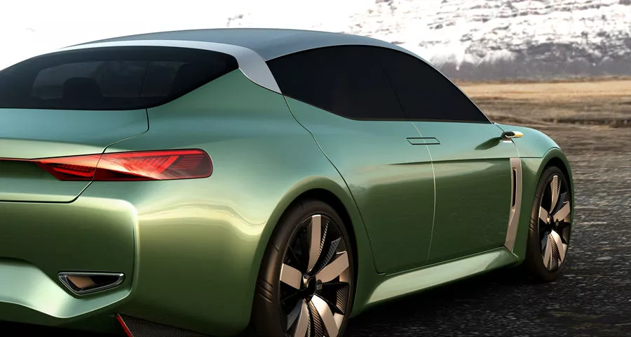 Kia says the Novo has a "raked sporty look"