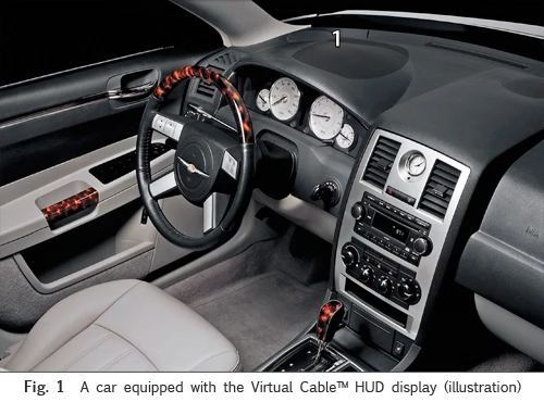 Illustration of a car equipped with the True 3D system (Image: Making Virtual Solid)
