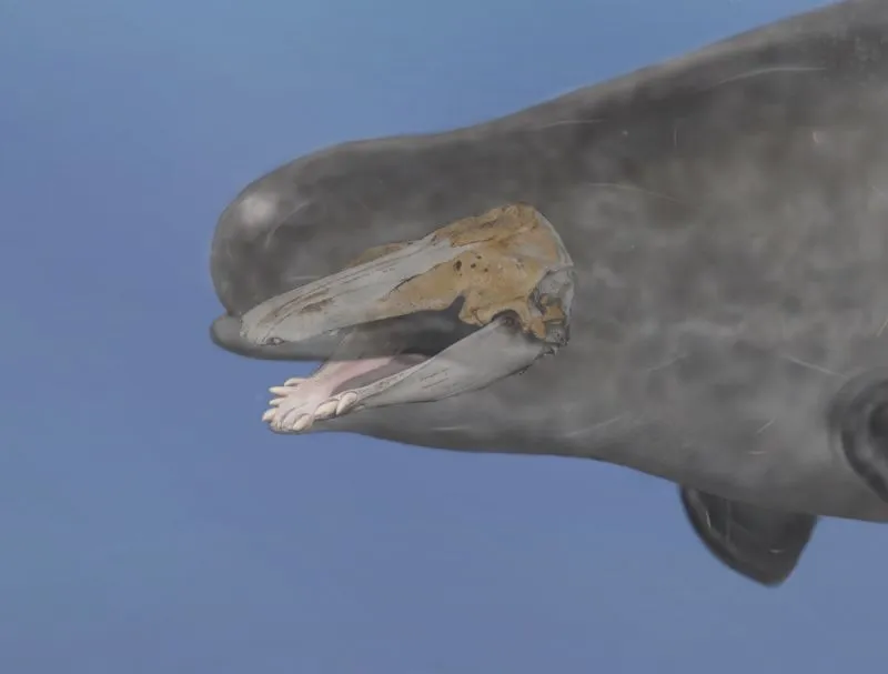 The hybrid's skull was larger than that of a narwhal or beluga