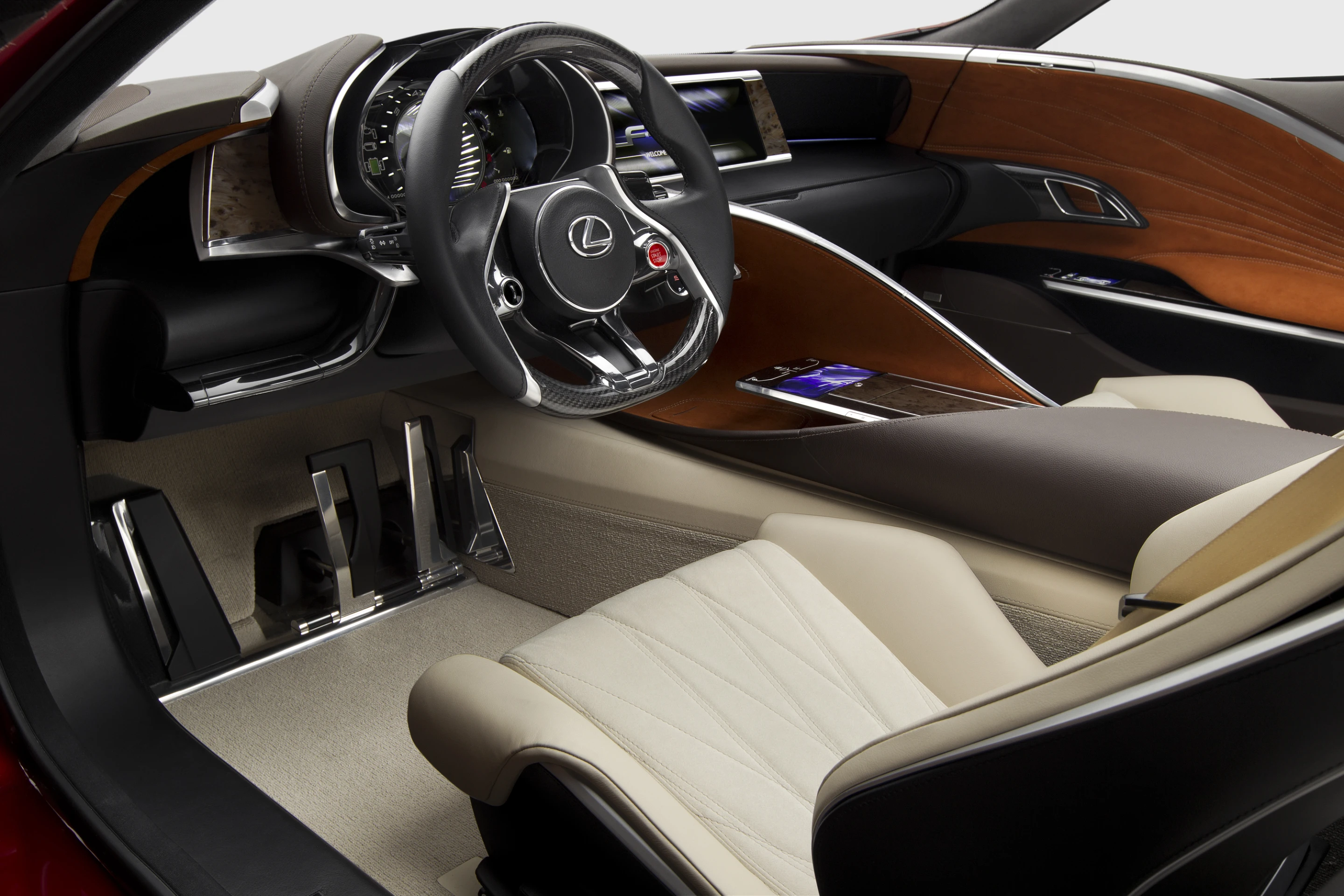 The LF-LC Hybrid Sports Concept interior