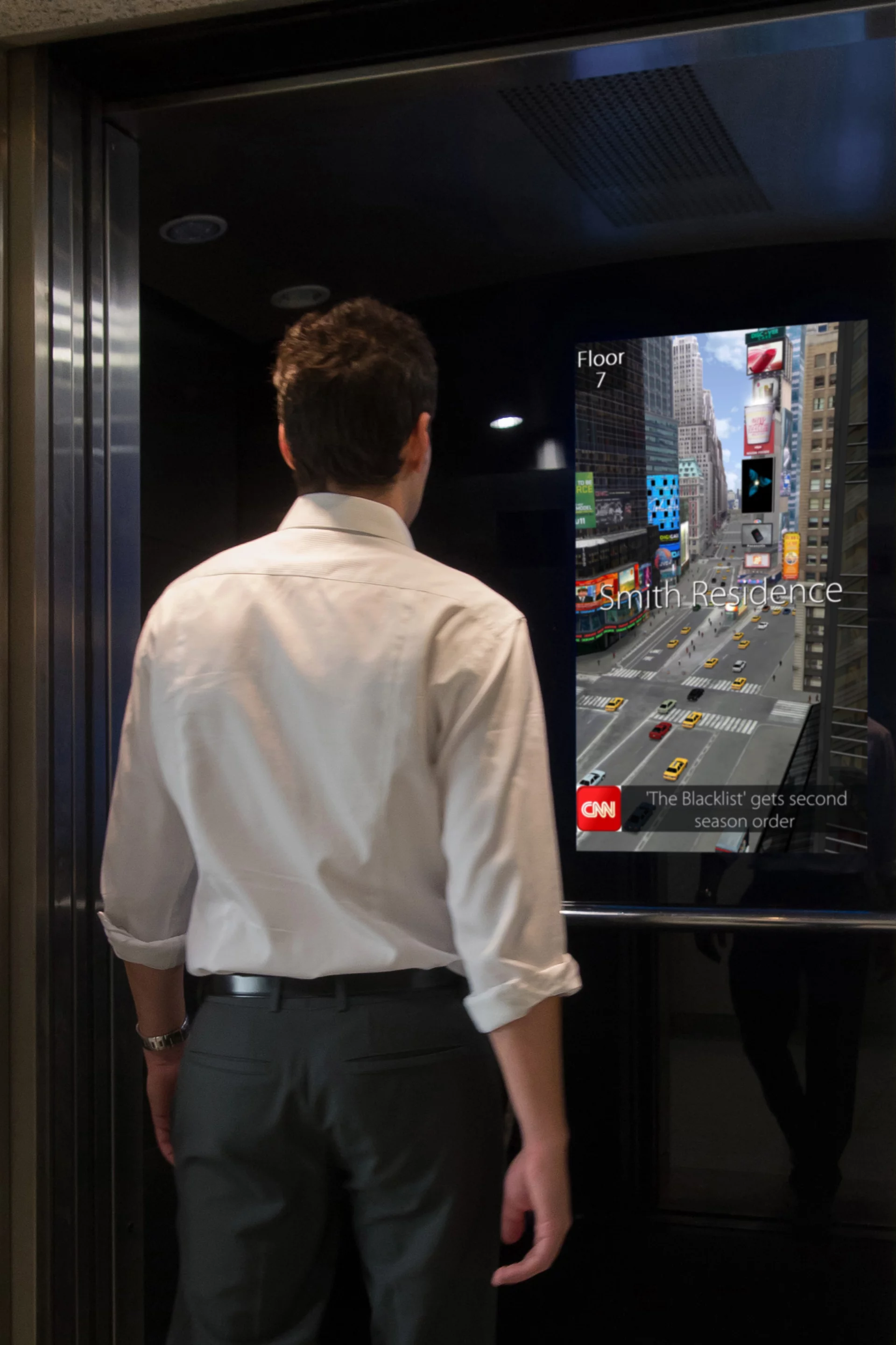 DigiGage's infotainment for elevators