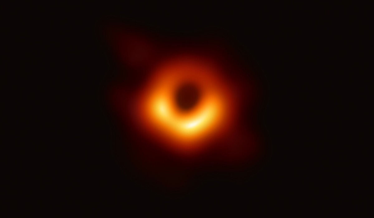 The first direct visual evidence of a supermassive black hole at the center of the galaxy M87