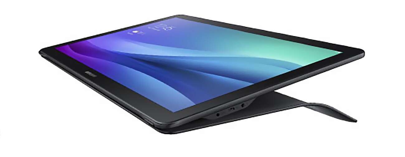 A second (nearly horizontal kickstand mode) on the Galaxy View