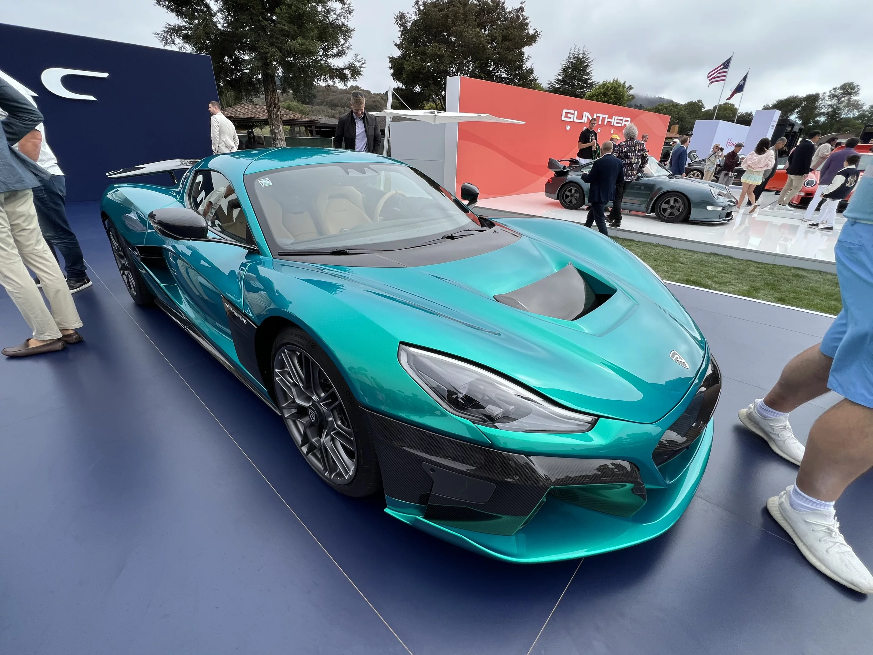 Rimac's incredible Nevera made its US production debut at The Quail, A Motorsports Gathering