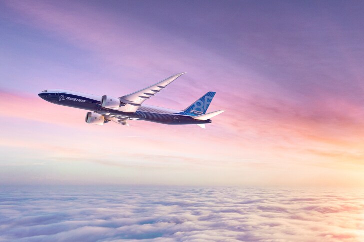 Artist's concept of the 777-8 Freighter