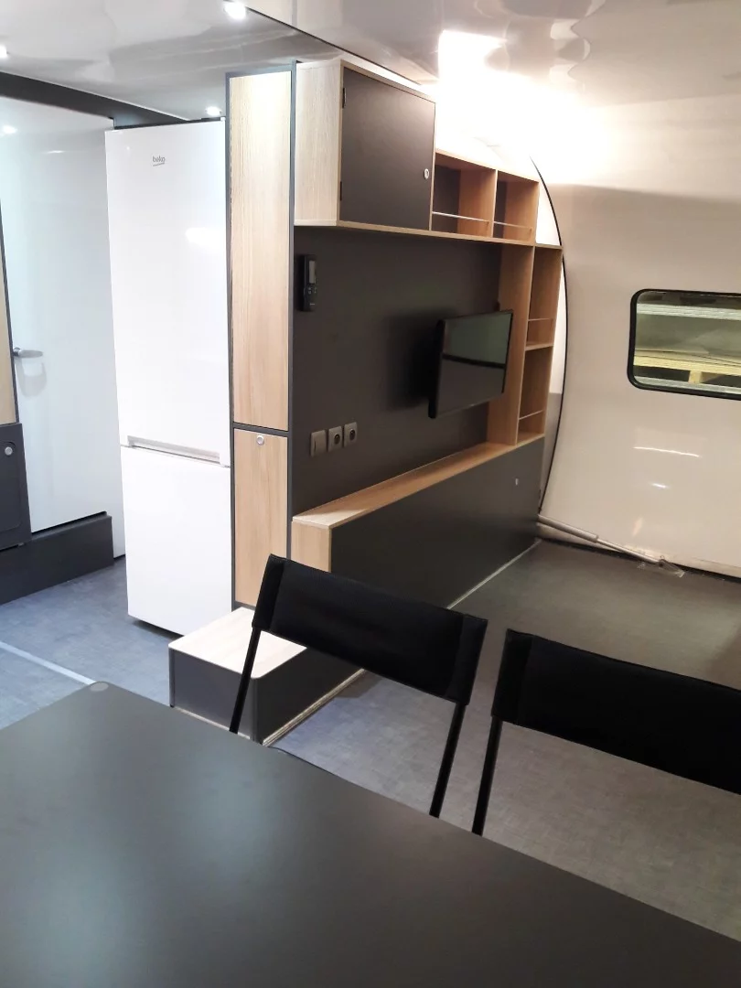 Beauer offers options like a television and climate control