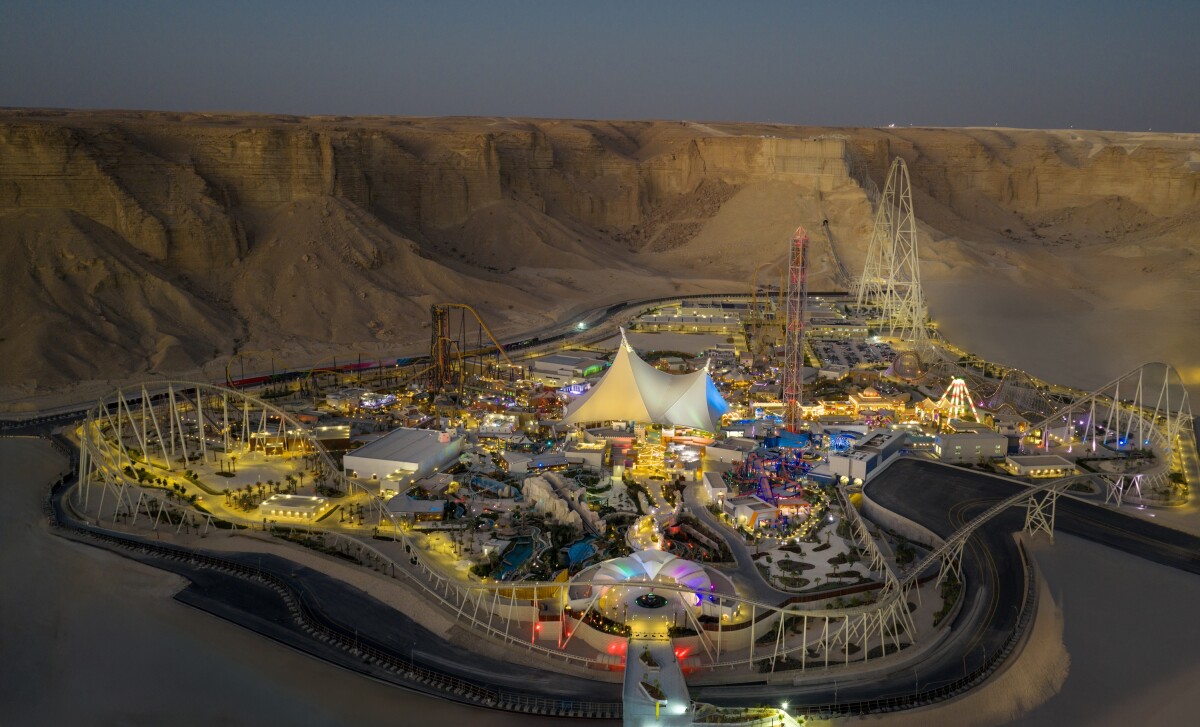 Saudi gigaproject opens with world's largest and fastest roller coaster