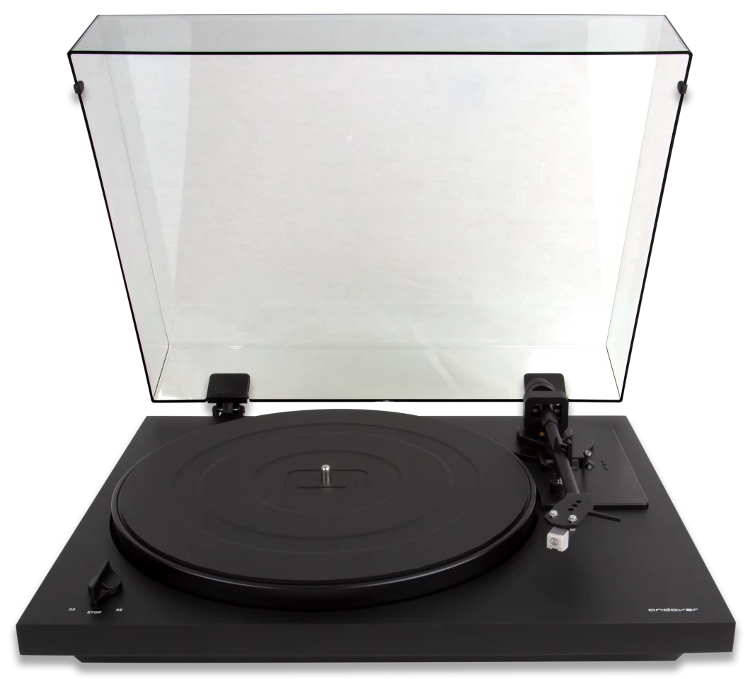 The Spindeck 2 supports playback at 33 and 45 rpm, and ships with an AT3600 phono cartridge already installed