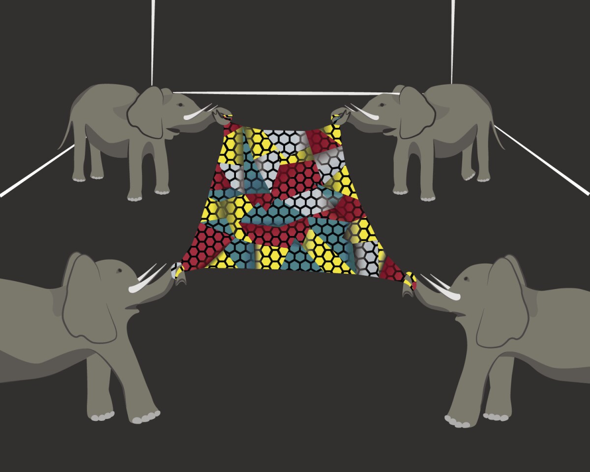 As Prof. Hone at Columbia put it, "it would take an elephant balanced on a pencil to break through a sheet of graphene the thickness of Saran Wrap" (Picture: Andrew Shea/Columbia Engineering)